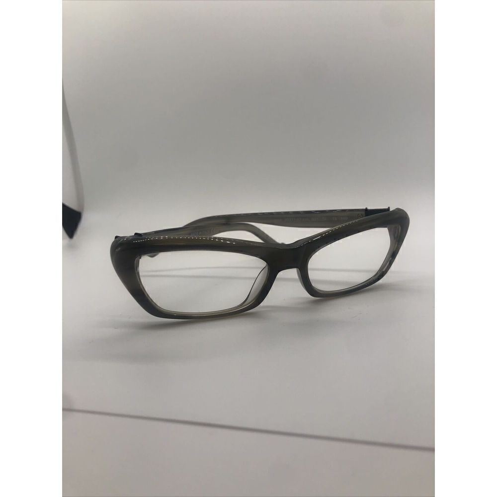 John Richmond Retro Eyeglasses JR211-02 Italian Made Cat Eye Unisex Grey rim